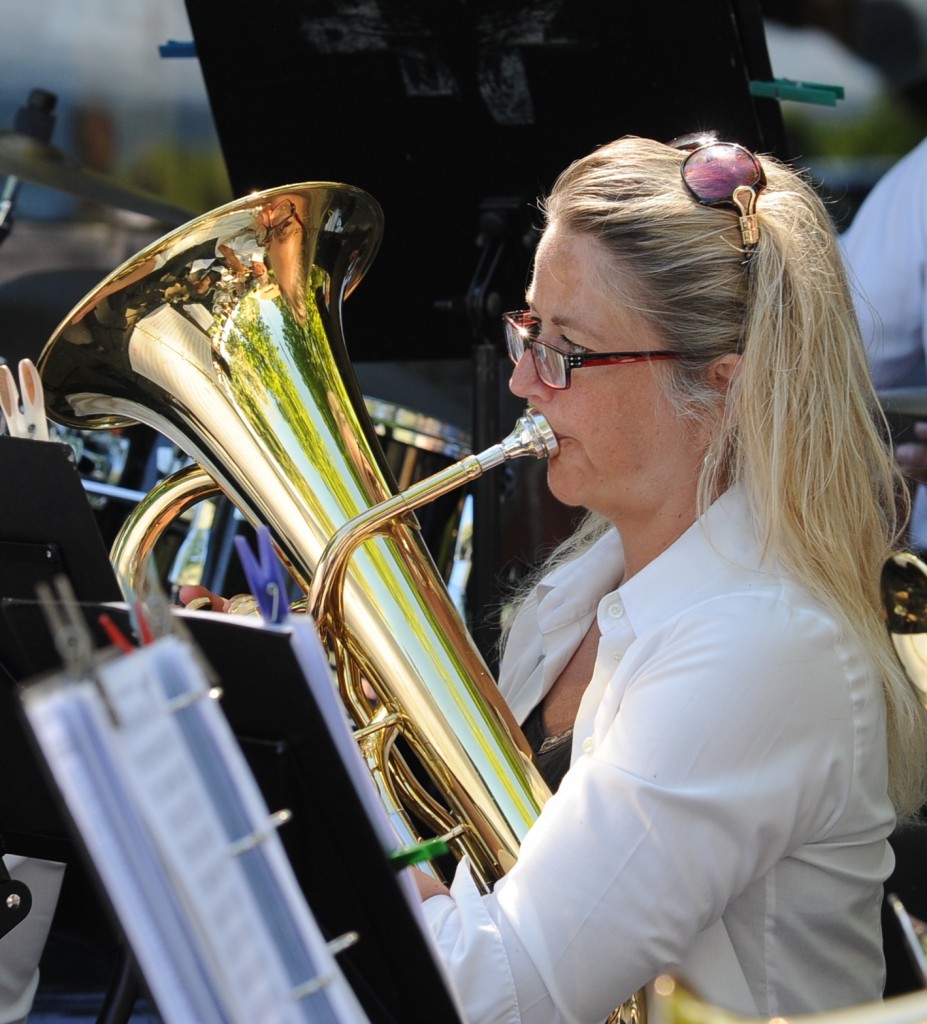 Tina med sit euphonium.